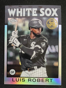 2021 Topps Chrome Baseball - Refractor - 1986 Topps Baseball - Luis Robert - White Sox - 86TC-21