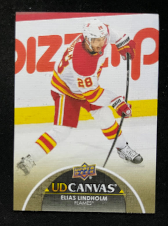 2021-22 Upper Deck Hockey - Series 1 - UD Canvas - Elias Lindholm - Flames - C12