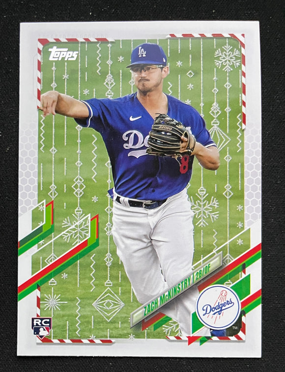 2021 Topps Holiday Baseball - Metalic - Zach McKinstry RC - Dodgers - HW42