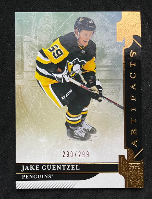 2019-20 Upper Deck Artifacts - Copper #/299 - Jake Guentzel - Pirates - 38