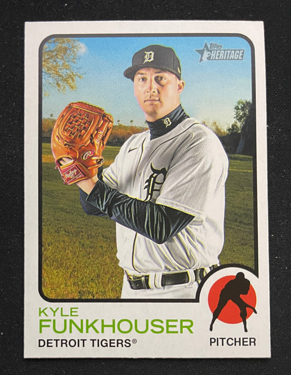 2022 Topps Heritage Baseball - High Number SP - Kyle Funkhouser - Tigers - 452