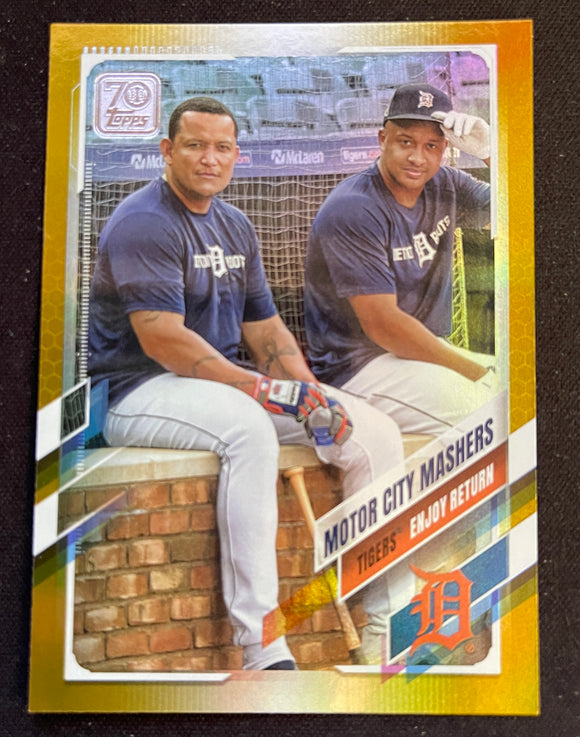 2021 Topps Baseball - Series One - Gold Foil - Motor City Mashers - Tigers - 152