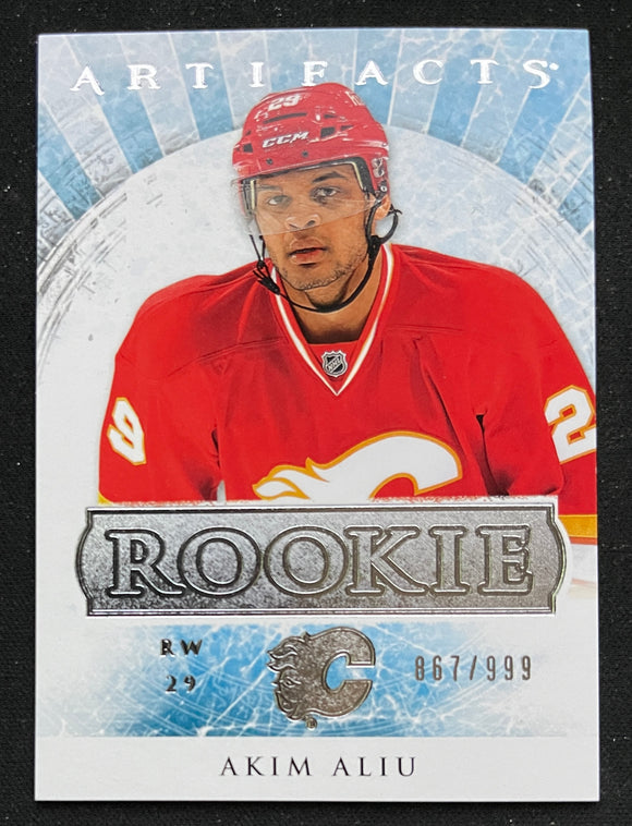 2012-13 Upper Deck - Artifacts - Rookie #/999 - Akim Aliu RC - Flames - 159