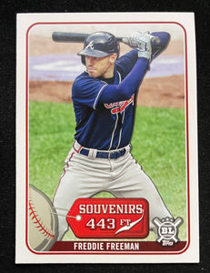 Copy of 2021 Topps Big League - Souvenirs - Freddie Freeman - Braves - SO-5