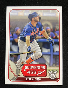 2021 Topps Big League - Souvenirs - Pete Alonso - Mets - SO-19