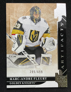 2019-20 Upper Deck Artifacts - Stars - #/699 - Marc-Andre Fleury - Golden Knights - 107