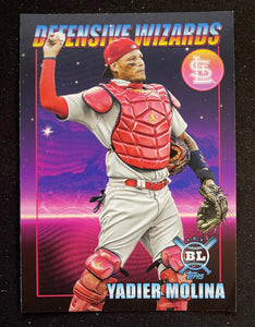 2021 Topps Big League - Defensive Wizards - Yadier Molina - Cardinals - DW-7