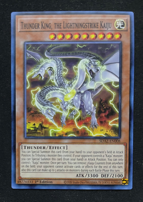 Yugioh - Albaz Strike - Thunder King, The Lightningstrike Kaiju - SDAZ-EN008 - 1st Edition - Common - unplayed