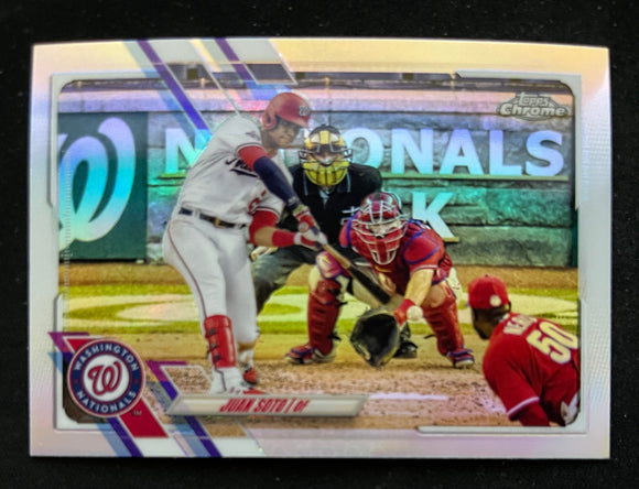 2021 Topps Chrome Baseball - Refractor - Juan Soto - Nationals - 150