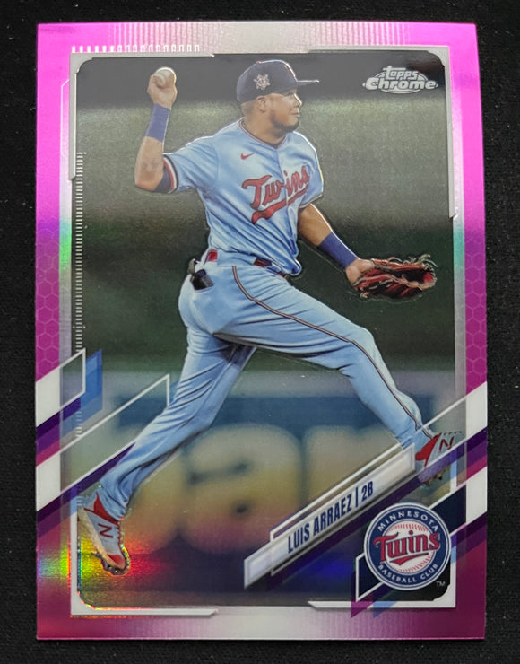 2021 Topps Chrome Baseball - Pink Refractor - Luis Arraez - Twins -124