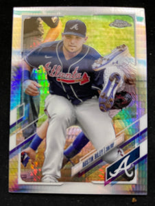 2021 Topps Chrome Baseball - Prizm Refractor - Austin Riley - Braves - 194