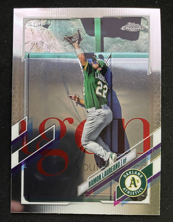 2021 Topps Chrome Baseball - Ramon Laureano - Athletics - 215