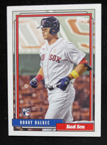 2021 Topps Baseball - Update Series - 1992 Redux - Bobby Dalbec RC - Red Sox - T92-10