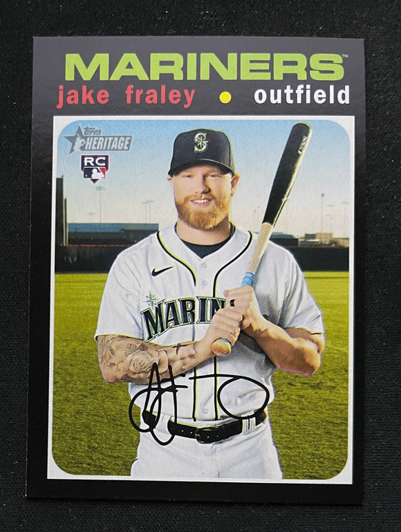 2020 Topps Heritage High Number - Jake Fraley RC - Mariners - 547