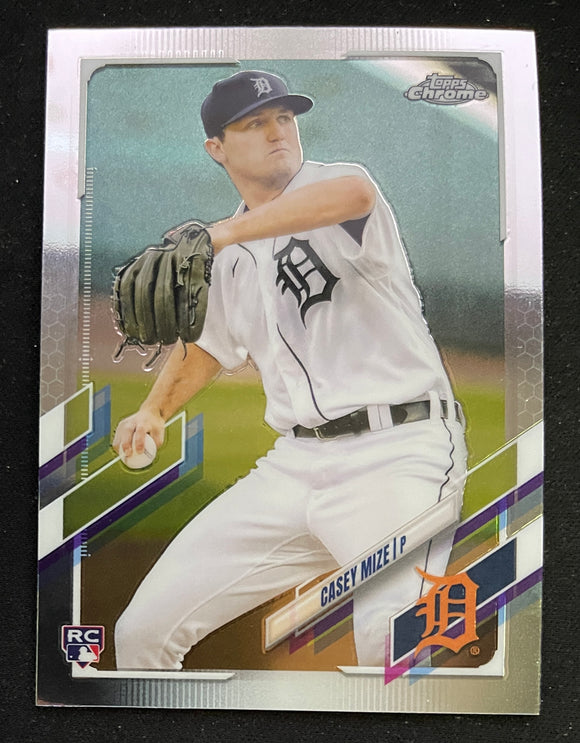 2021 Topps Chrome Baseball - Casey Mize RC - Tigers - 4