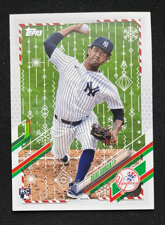 2021 Topps Holiday Baseball - Deivi Garcia RC - Yankees - HW77