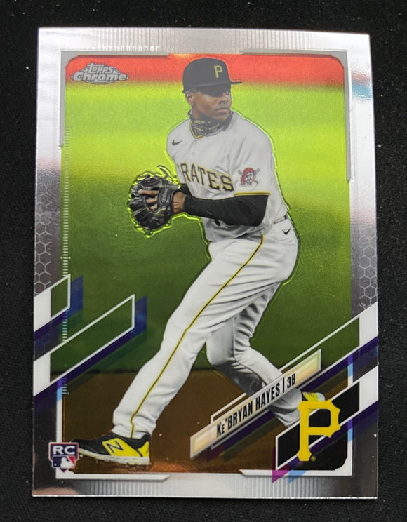 2021 Topps Chrome Baseball - Ke'Bryan Hayes RC - Pirates - 191