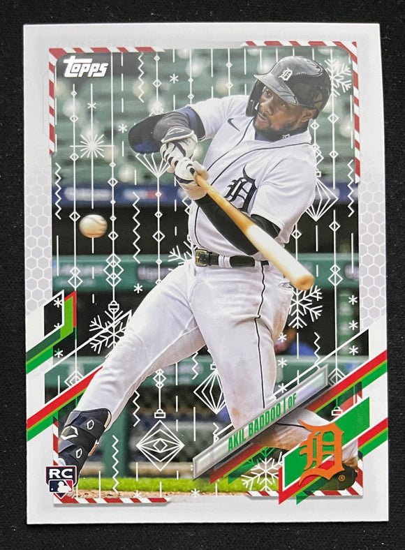 2021 Topps Holiday Baseball - Akil Baddoo RC - Tigers - HW101