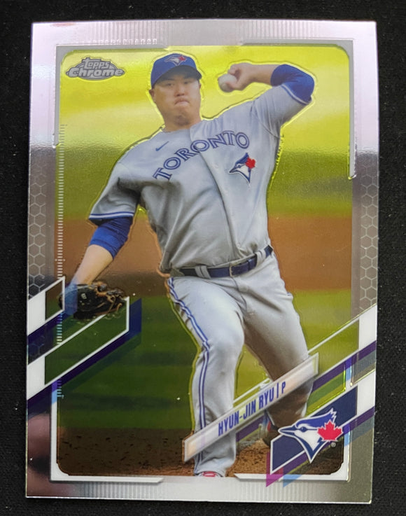 2021 Topps Chrome Baseball - Hyun-Jin Ryu - Blue Jays - 123