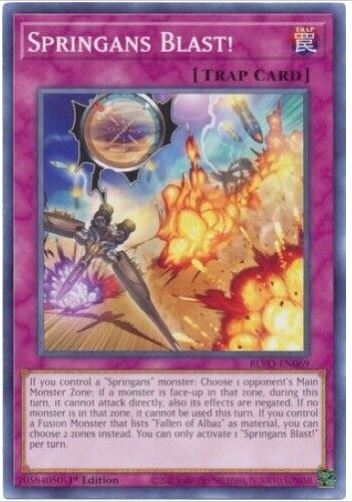 Yugioh Springans Blast BLVO-EN069 1st Edition Common