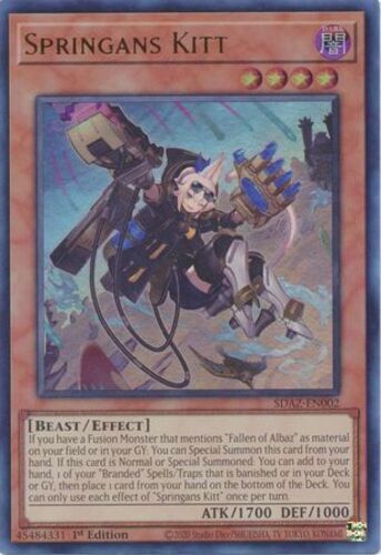 Yugioh - Albaz Strike - Springans Kitt - SDAZ-EN002 - Ultra Rare - 1st Edition